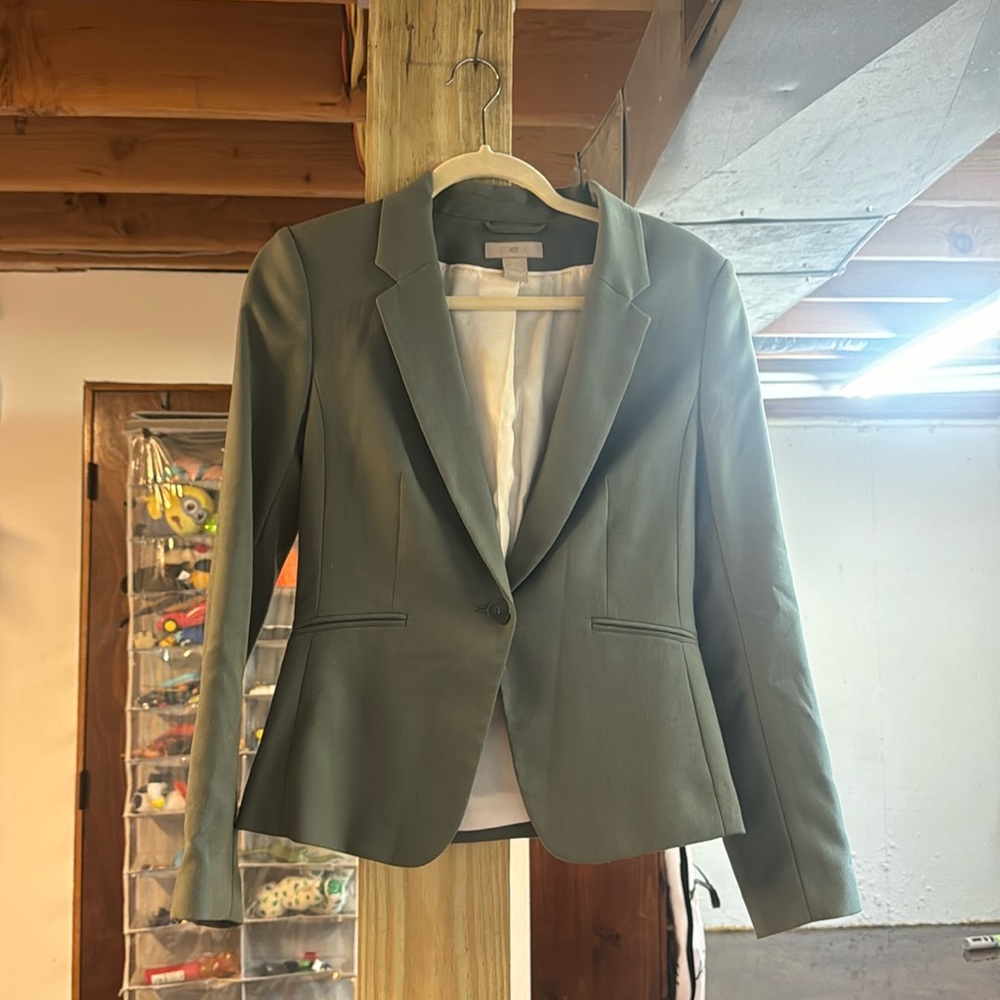 H&M Olive Blazer